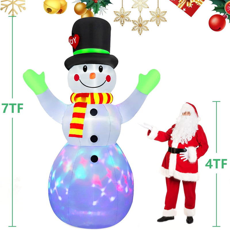 Aufblasbarer Beleuchteter Schneemann (213 cm) – Lotte