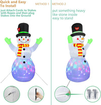 Aufblasbarer Beleuchteter Schneemann (213 cm) – Lotte