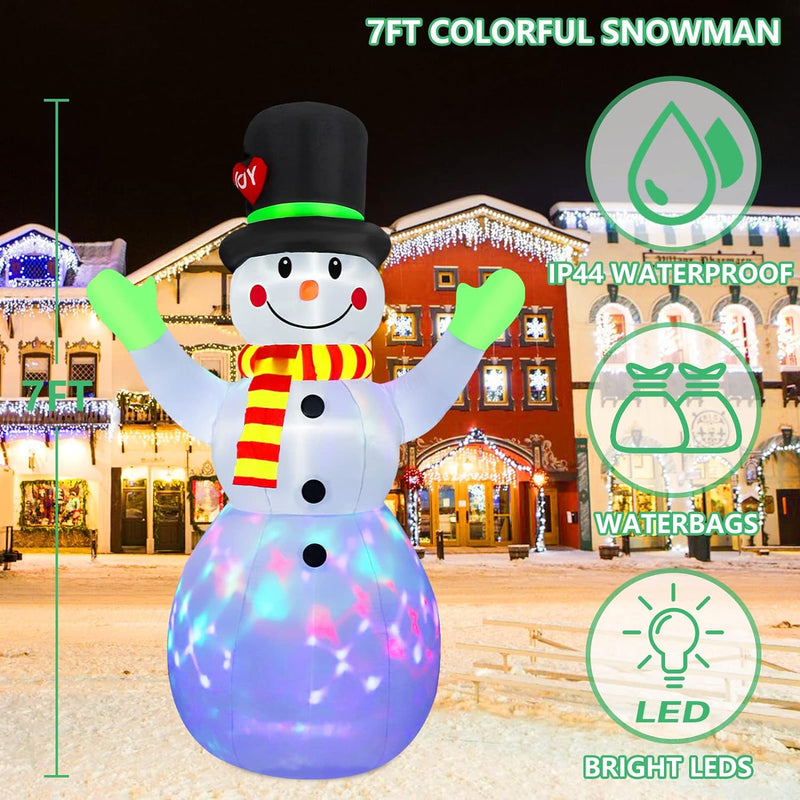 Aufblasbarer Beleuchteter Schneemann (213 cm) – Lotte