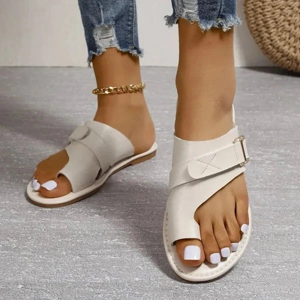 Orthopädische Damen Leder-Sandalen mit Hallux Valgus Korrektur – Livia