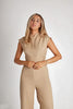 Luftiger Damen Jumpsuit mit Weiten Beinen und V-Ausschnitt – Maribel