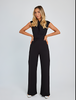 Luftiger Damen Jumpsuit mit Weiten Beinen und V-Ausschnitt – Maribel