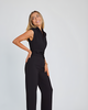 Luftiger Damen Jumpsuit mit Weiten Beinen und V-Ausschnitt – Maribel