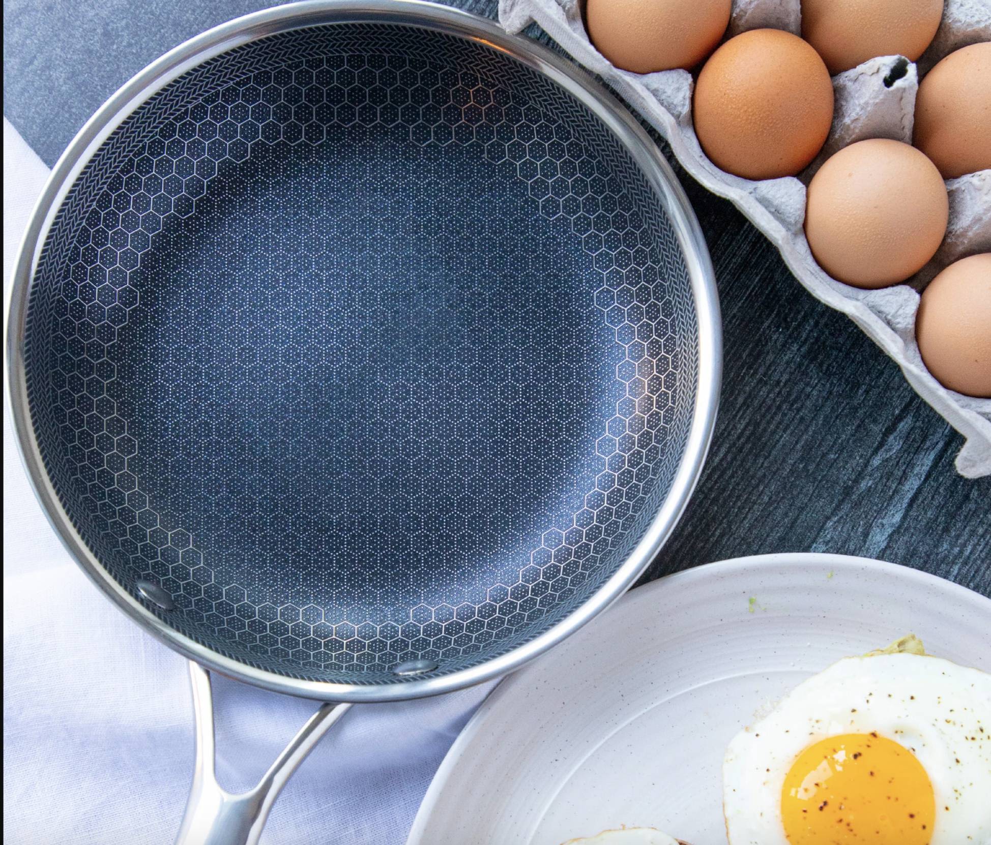 Kratzfeste Edelstahl-Bratpfanne mit Antihaftbeschichtung – ProCook Elite