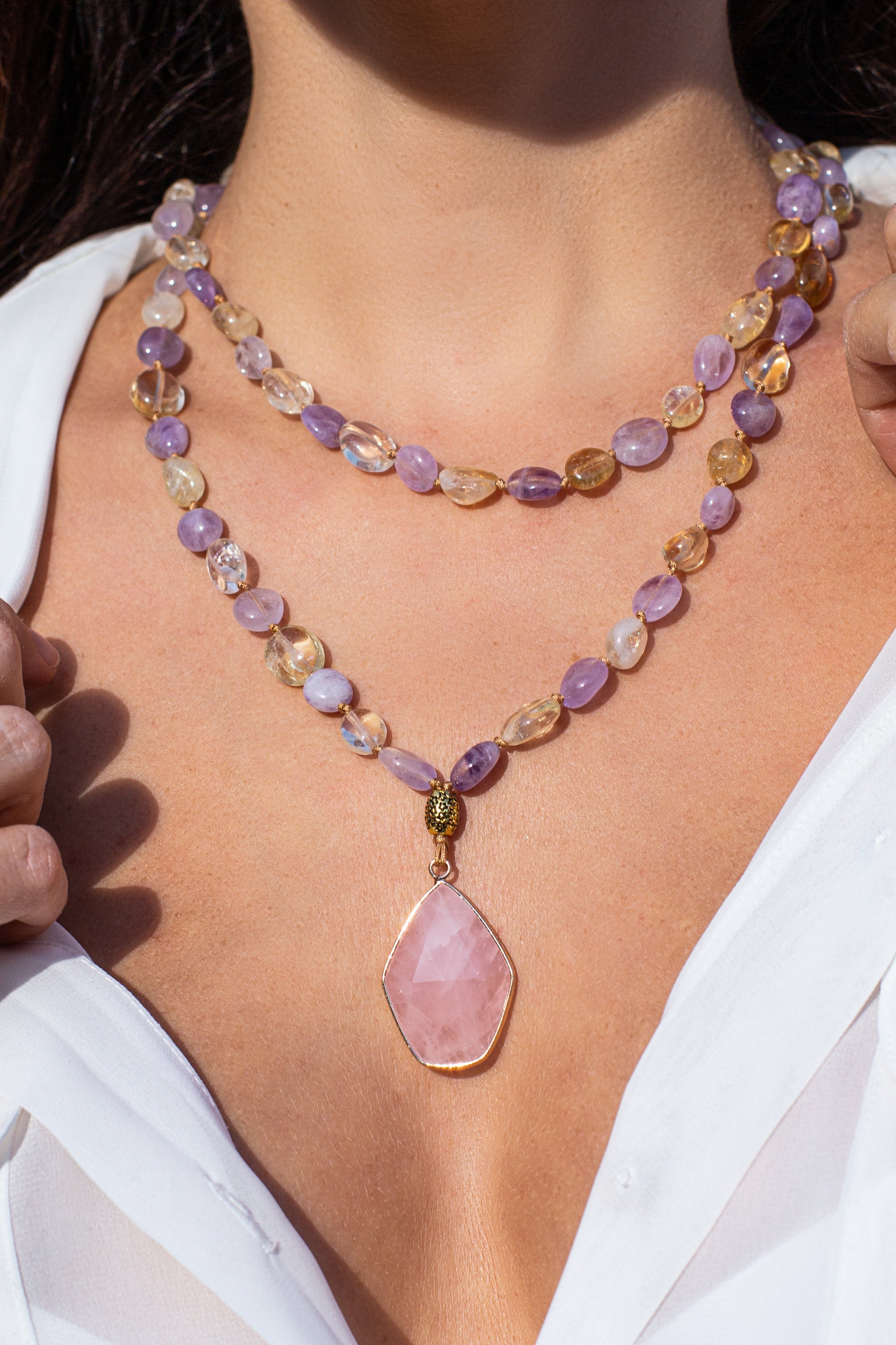 Mala Kette mit Beruhigender Energie – Seraphina