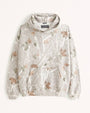 Kuscheliger Herbst-Kapuzenpullover mit Rückenprint – Love