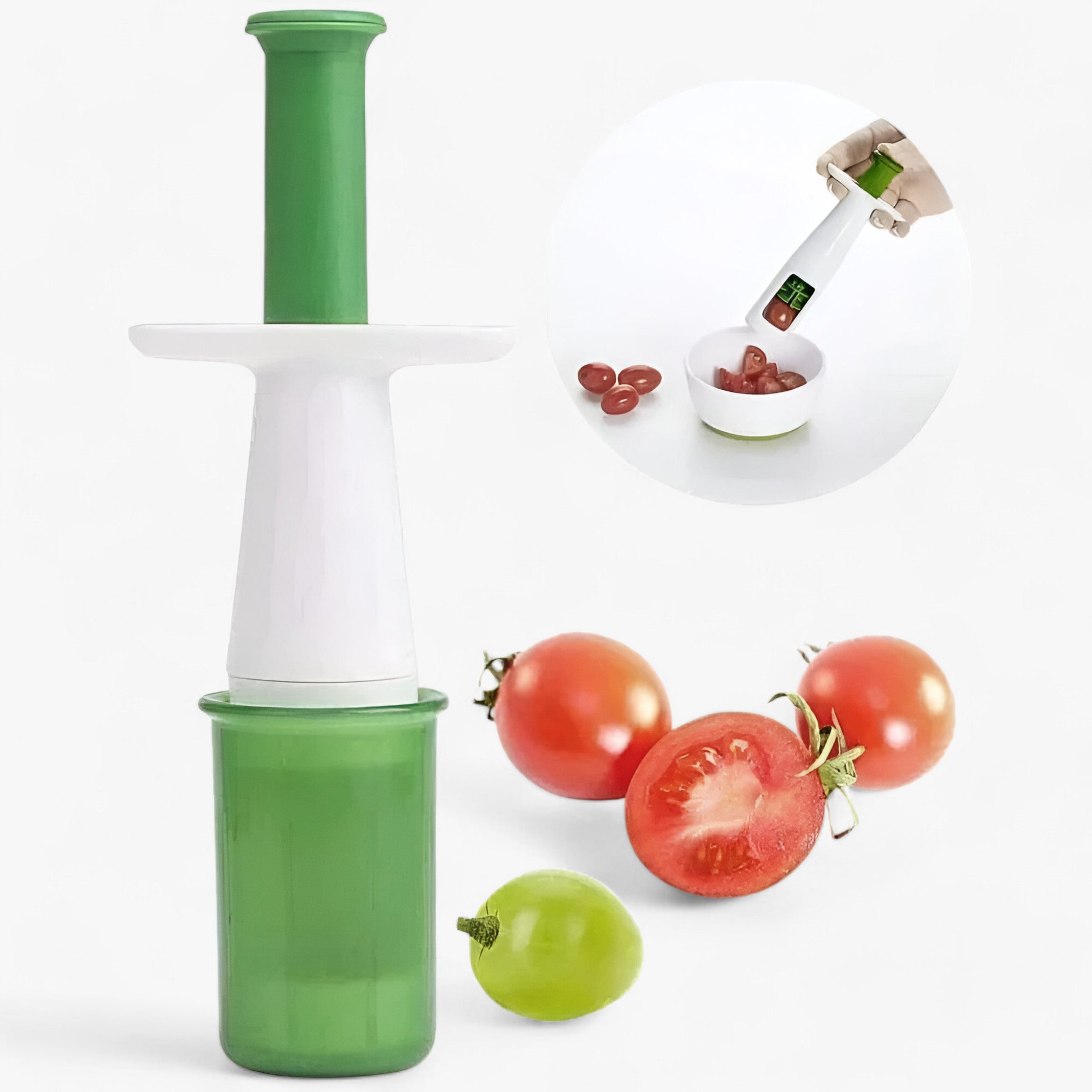 Tomatenschneider für mühelose Obstzubereitung – CherryMate