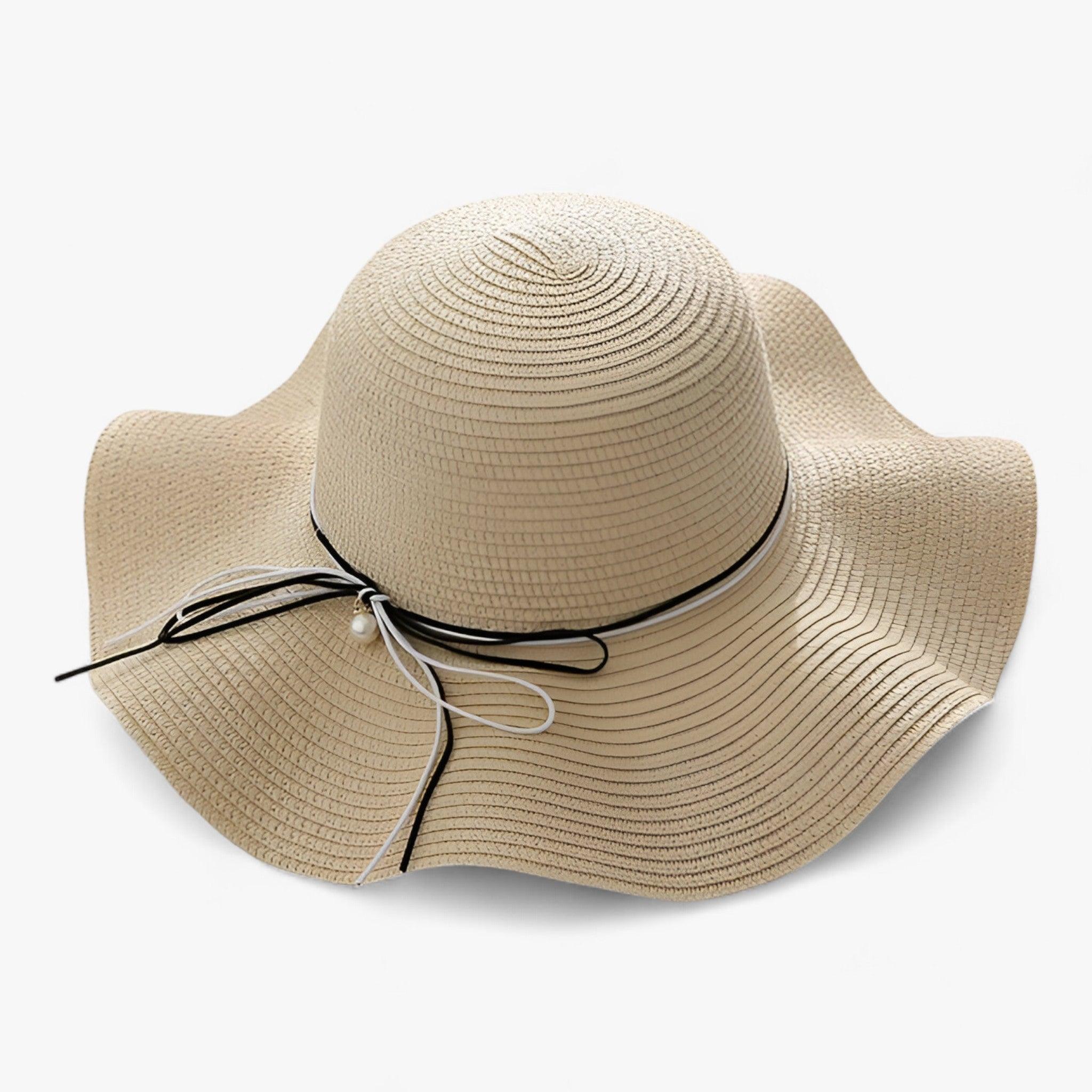 Luftiger Damen-Strandhut mit Schleife und UV-Schutz – BreezeBow