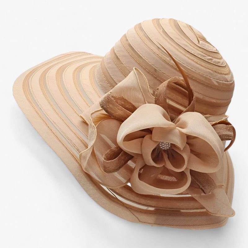 Eleganter Damen Sonnenhut aus Organza – Mirielle