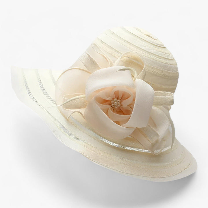Eleganter Damen Sonnenhut aus Organza – Mirielle