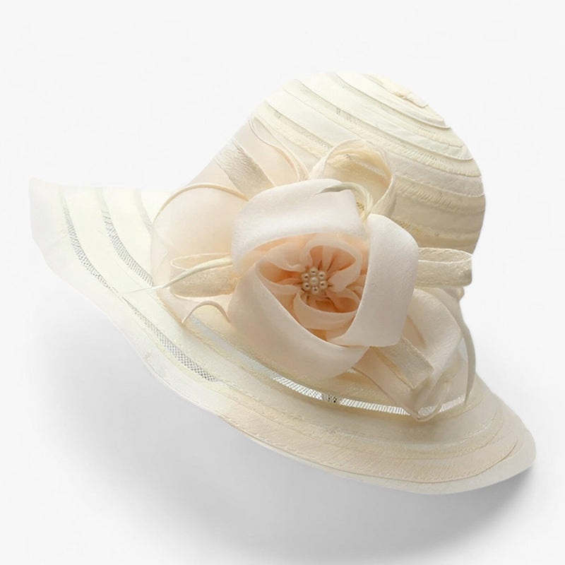 Eleganter Damen Sonnenhut aus Organza – Mirielle