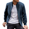 Leichte Herren Übergangsjacke im Wildleder-Look mit Stehkragen – Damian