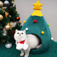 Katzenbett Weihnachtsbaum – FestivePurr