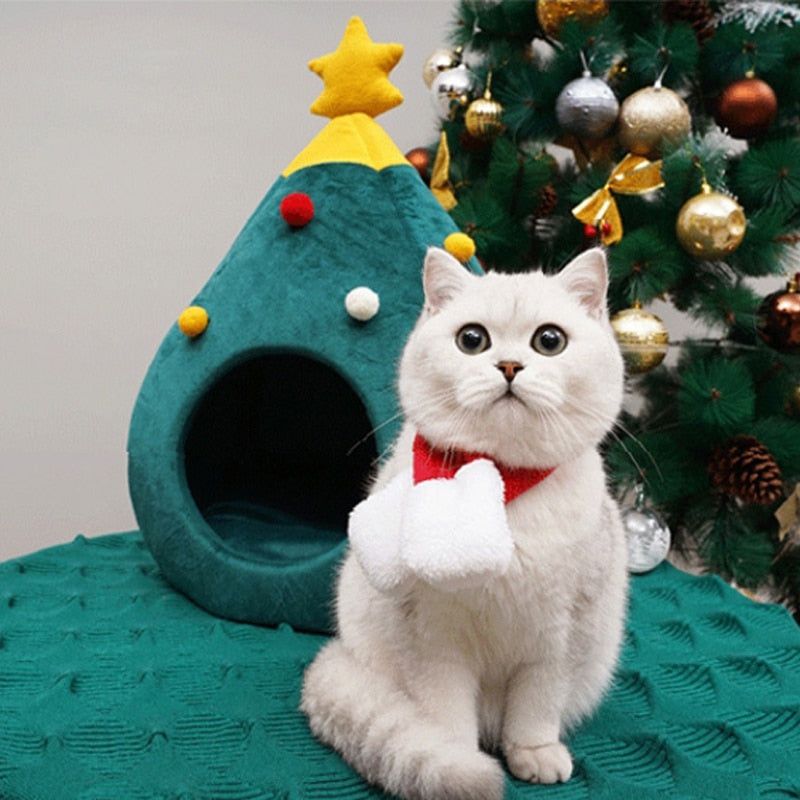 Katzenbett Weihnachtsbaum – FestivePurr