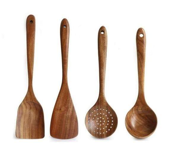 Natural Wooden Kitchen Utensils - RustiCook