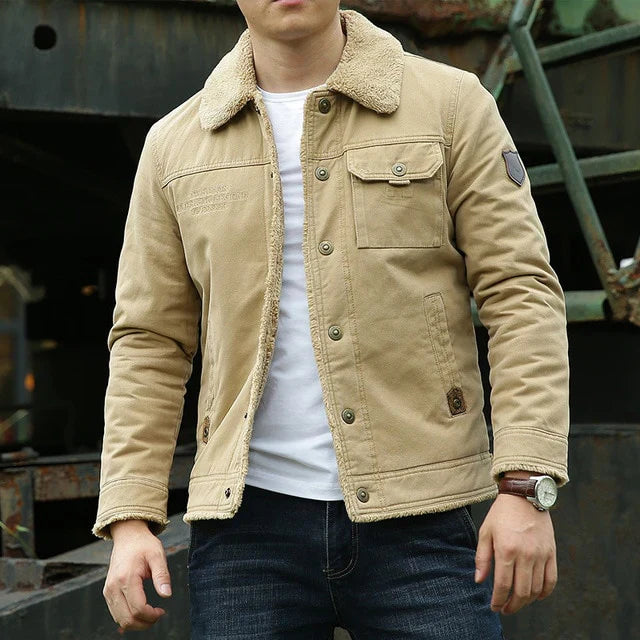 Herren Gelegte Outdoor Winterjacke – Gefüttert mit Wollinnenfutter – Danny