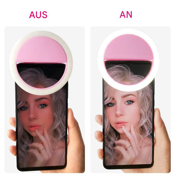 Tragbare Selfie-Ringlicht - GlowSnap