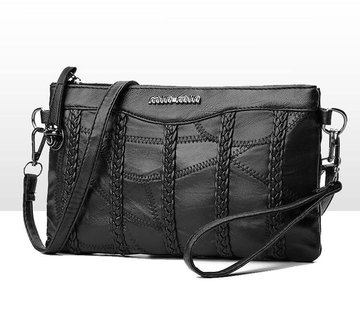PU leather women's crossbody clutch with spacious interior