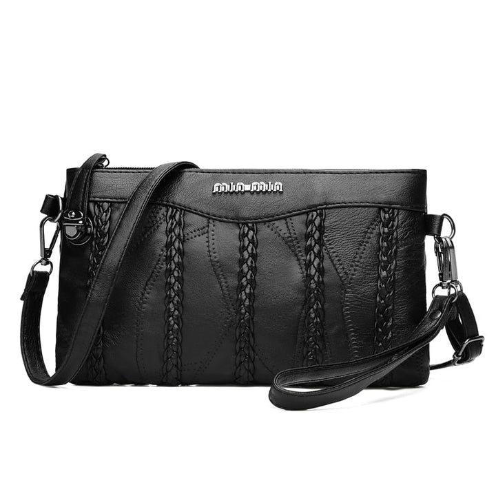 PU leather women's crossbody clutch with spacious interior