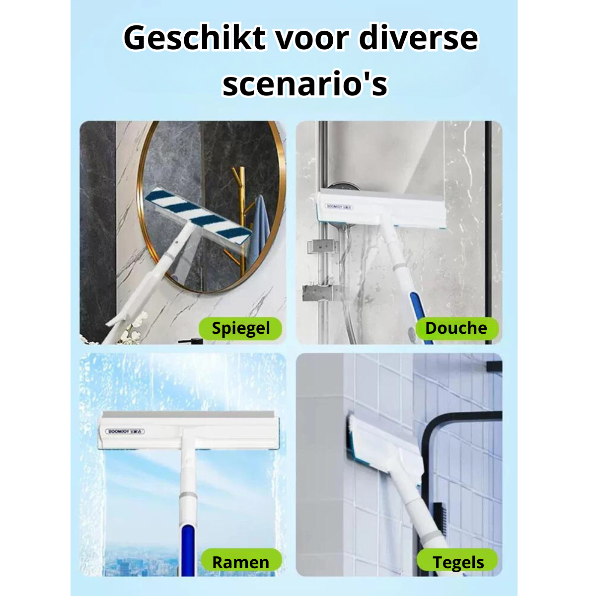 Funktionaler 3-in-1 Fensterwischer – ClearView
