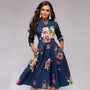 Retro Kleid mit Blumenmuster – Florina