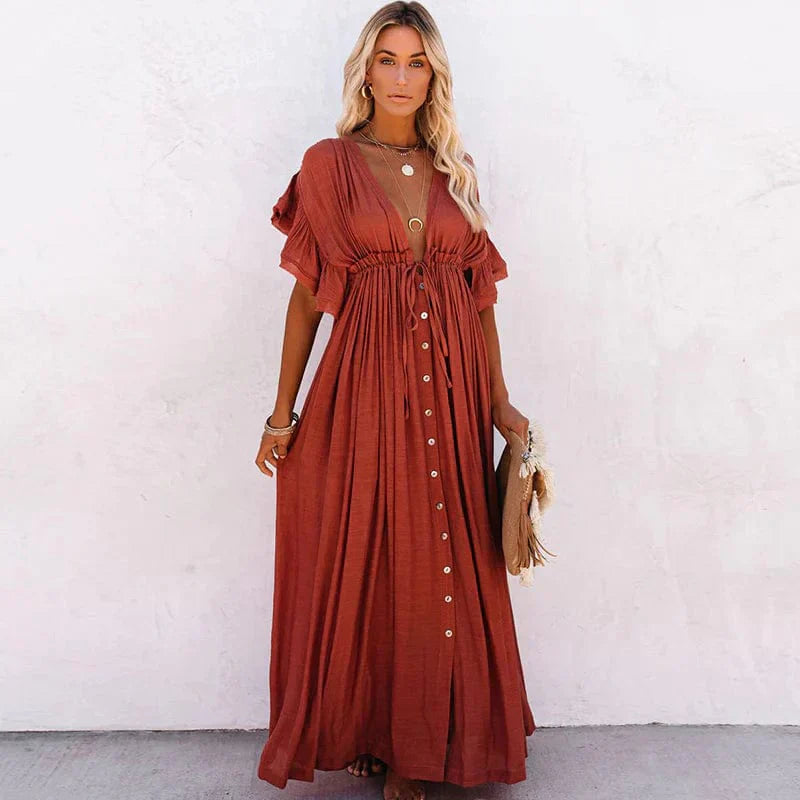 Stylish Long Beach Dress - Sophia