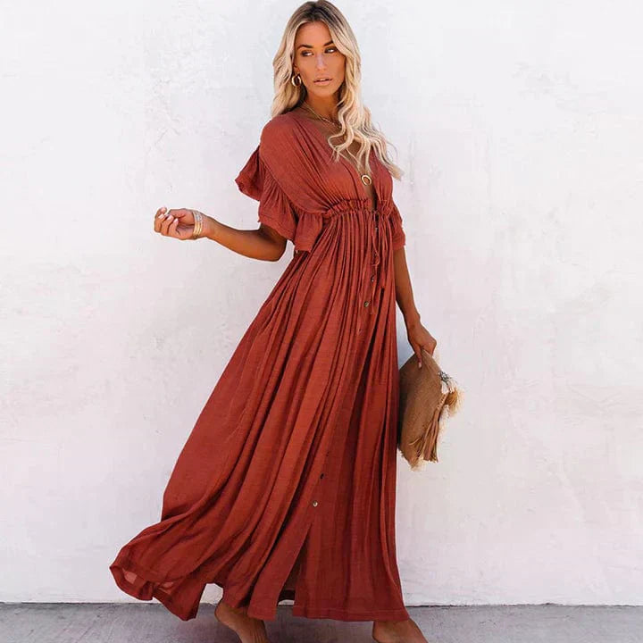 Stylish Long Beach Dress - Sophia