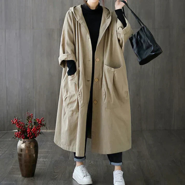 Trendy Oversized Women's Trench Coat - Maren