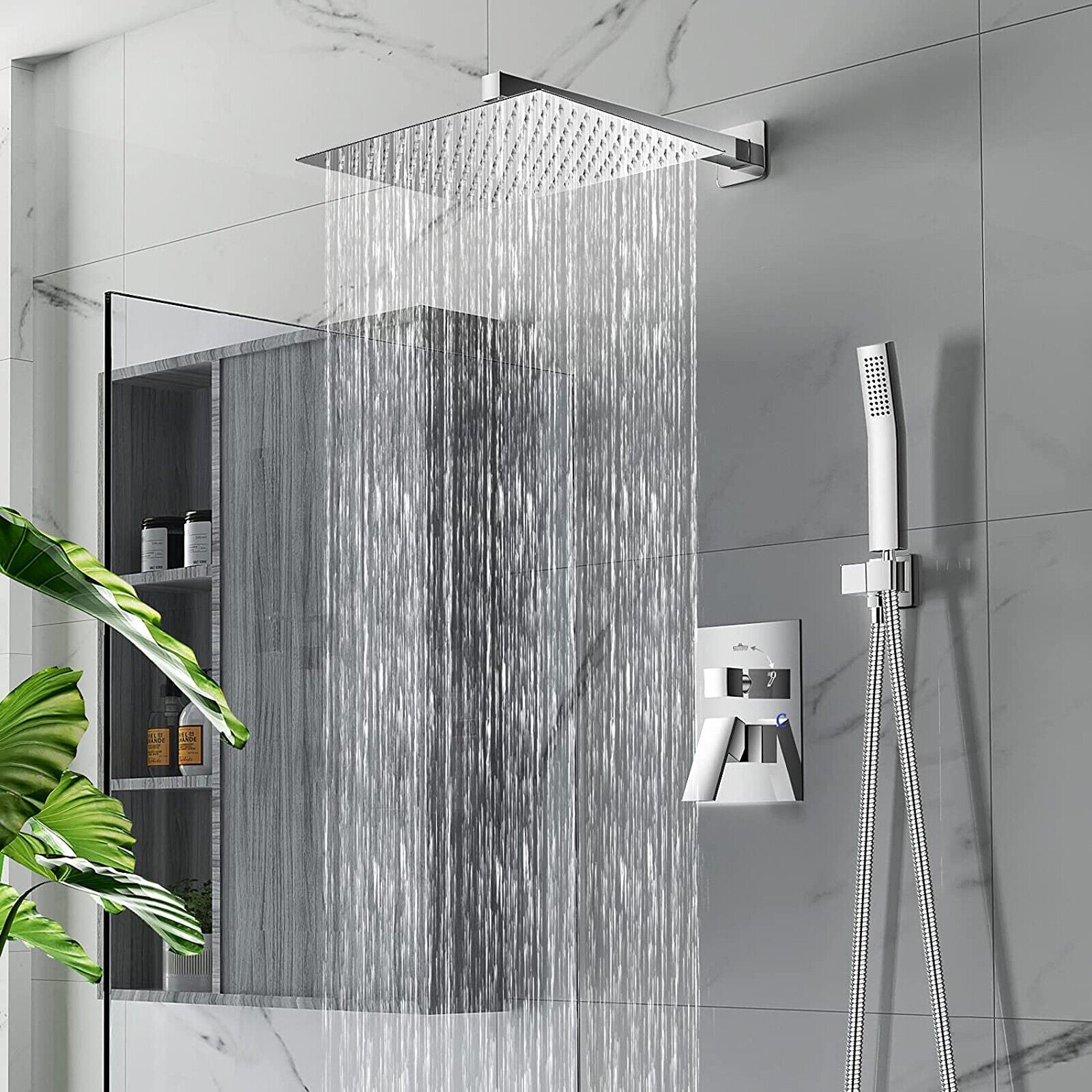 Wandmontierte Regendusche – RainFlow Ultra