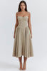 Stylisches Sommerkleid mit Spaghettiträgern und Taillenmieder – Mira