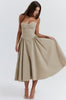 Stylisches Sommerkleid mit Spaghettiträgern und Taillenmieder – Mira