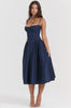 Stylisches Sommerkleid mit Spaghettiträgern und Taillenmieder – Mira