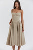 Stylisches Sommerkleid mit Spaghettiträgern und Taillenmieder – Mira