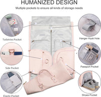 Konvertierbare PU-Leder-Kleidungs-Duffel – Handgepäck Weekender Reisetasche