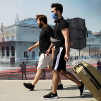 Konvertierbare PU-Leder-Kleidungs-Duffel – Handgepäck Weekender Reisetasche