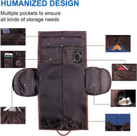 Konvertierbare PU-Leder-Kleidungs-Duffel – Handgepäck Weekender Reisetasche