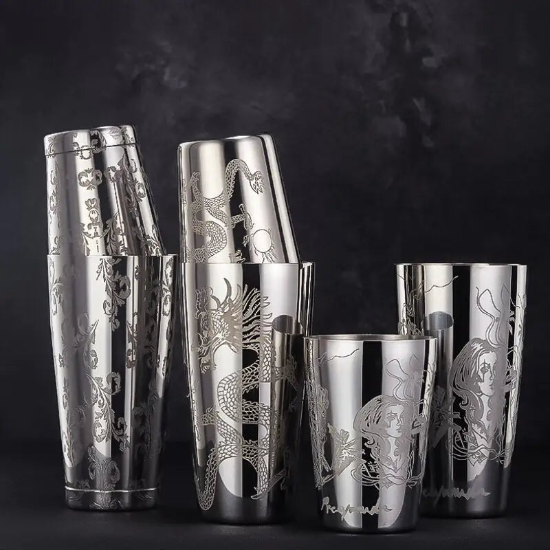 Engraved Cocktail Shaker – Mixaro