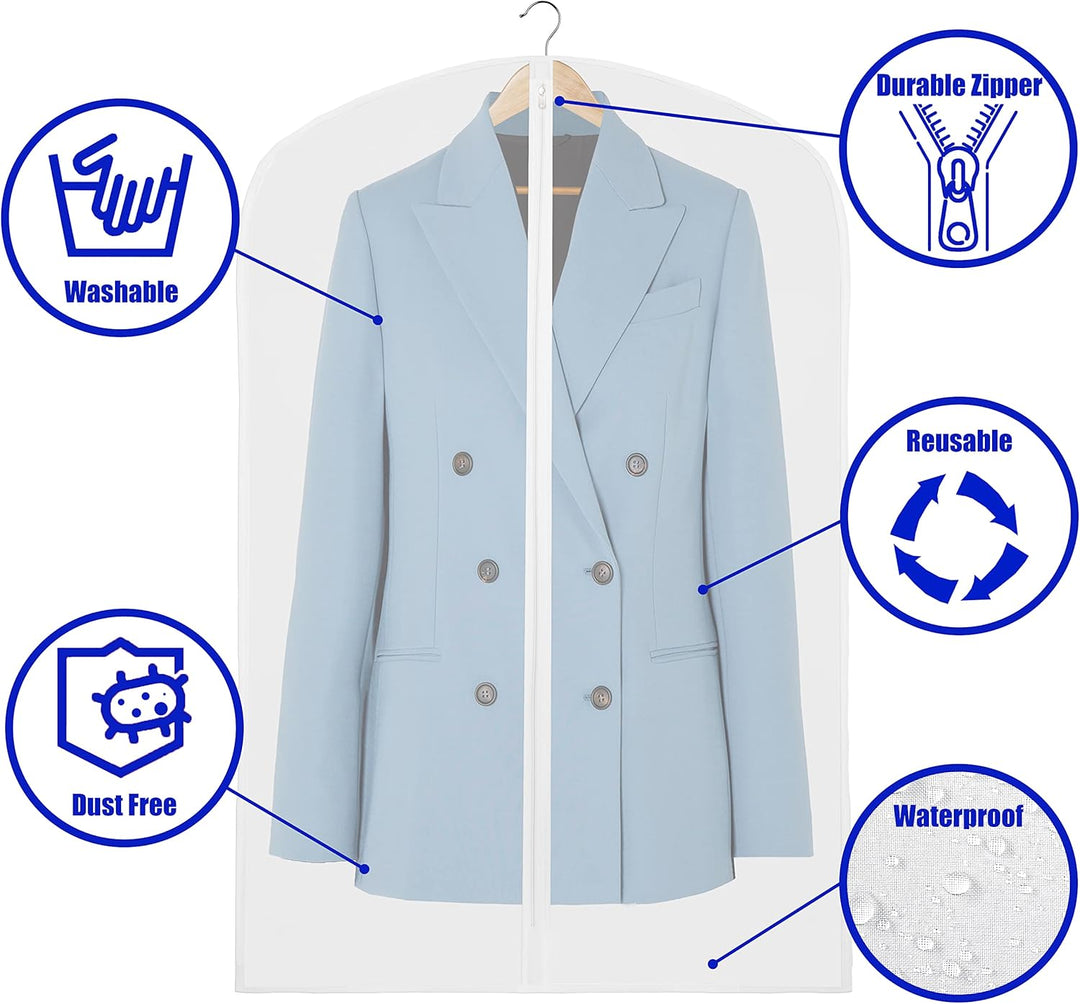 Herbstliche Klare Ganzkörper-Kleidersäcke – 10er-Pack Anzug- und Kleid-Aufbewahrungstaschen (Kaufe 1, Erhalte 1 GRATIS)