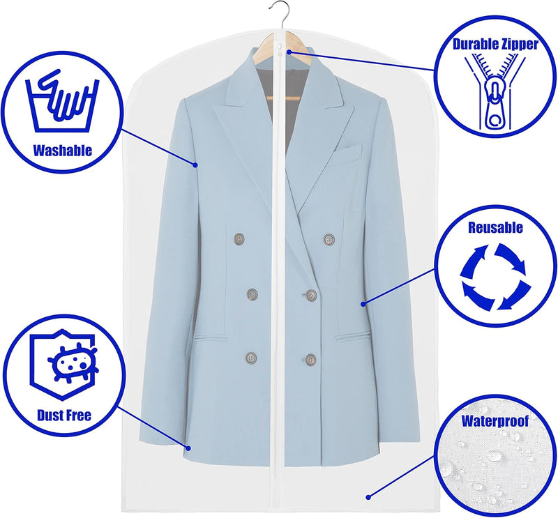 Herbstliche Klare Ganzkörper-Kleidersäcke – 10er-Pack Anzug- und Kleid-Aufbewahrungstaschen (Kaufe 1, Erhalte 1 GRATIS)