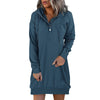 Minimalistische Long Damen Hoodie – Valeria