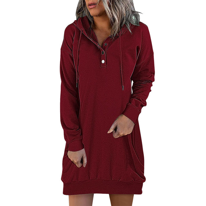 Minimalistische Long Damen Hoodie – Valeria
