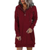 Minimalistische Long Damen Hoodie – Valeria