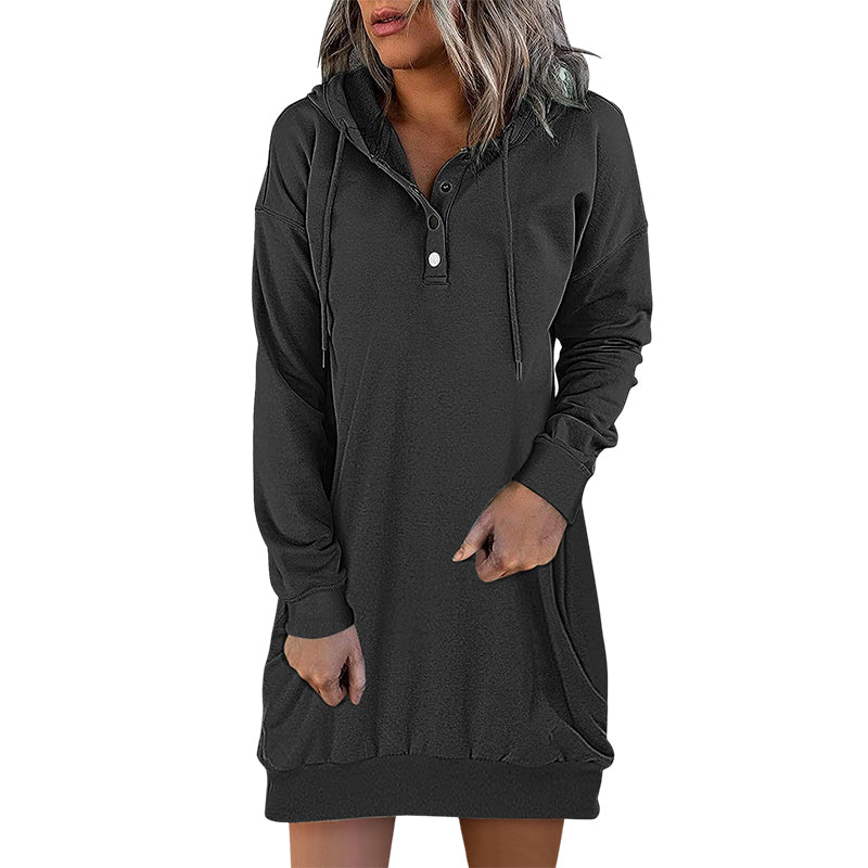 Minimalistische Long Damen Hoodie – Valeria