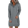 Minimalistische Long Damen Hoodie – Valeria