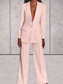 Damen Business-Zweiteiler mit Blazer & Weitbein-Hose – Emilia