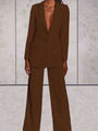 Damen Business-Zweiteiler mit Blazer & Weitbein-Hose – Emilia