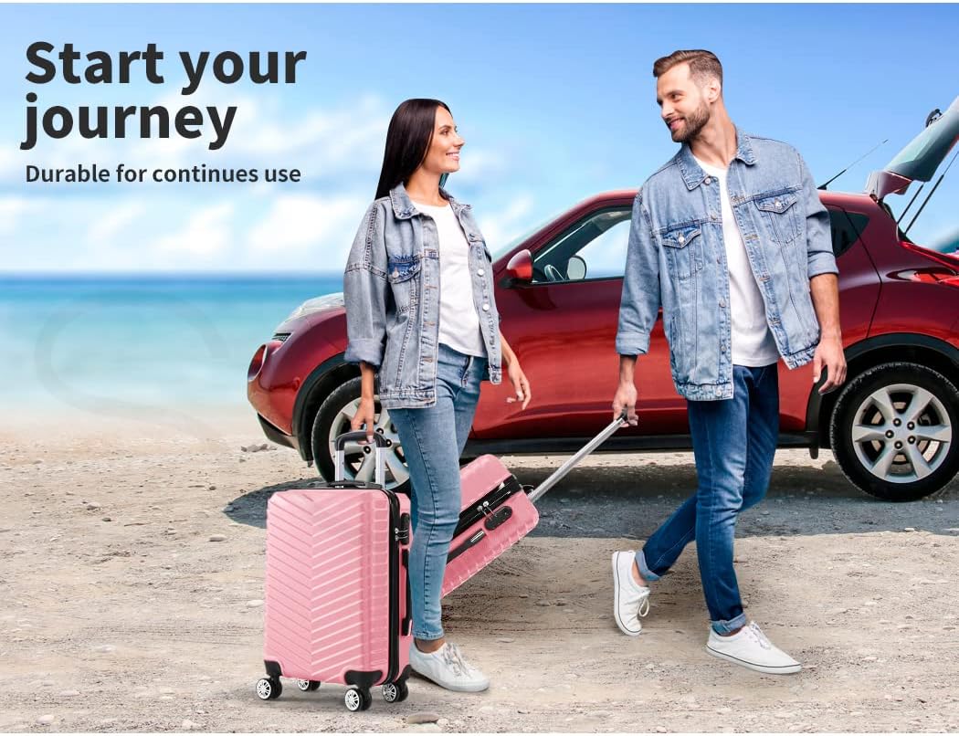 Hartschalen-Handgepäckkoffer mit Schloss & Spinner-Rollen – Rosemont