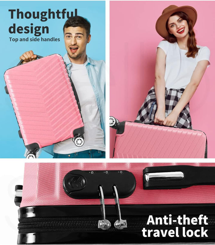 Hartschalen-Handgepäckkoffer mit Schloss & Spinner-Rollen – Rosemont