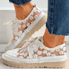 Bestickte Blumenschuhe mit unterstützender Fußbett – Lucine