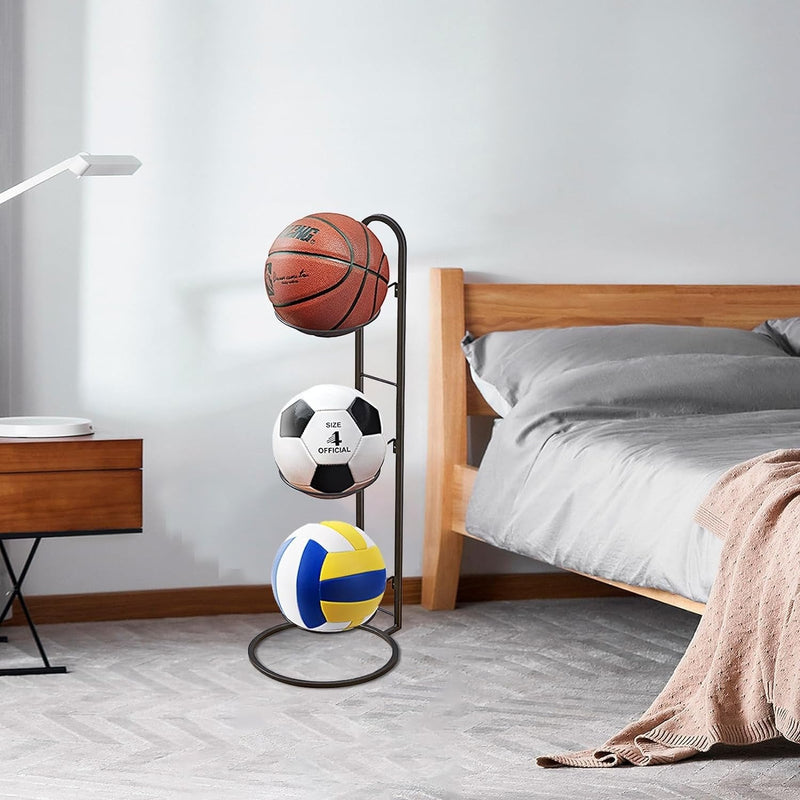 Kompaktes Aufbewahrungsregal für Sportbälle und Zubehör – BallRack Pro